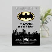Batman - Gotham City | Invitation d'anniversaire (Debout devant)
