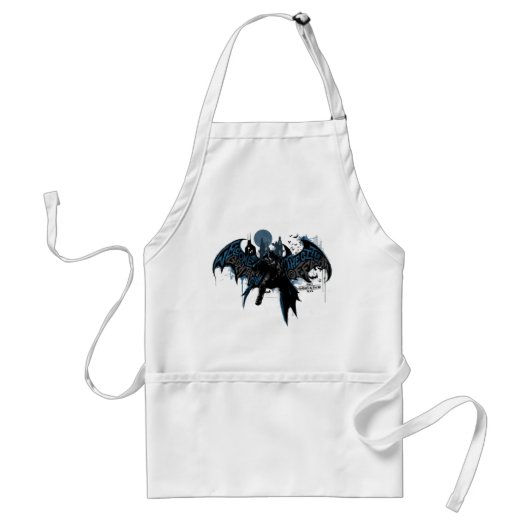 Batman Gotham City Paint Drip Graphic Standaard Schort (Voorkant)