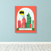 Batman Gotham City™ SneeuwWereldbol Grafisch Canvas Afdruk (Insitu (Houten vloer))