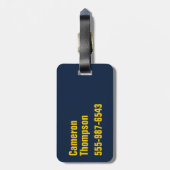 Batman | Gotham City Symbool Bagagelabel (Achterkant verticaal)