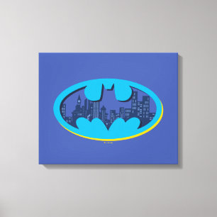 Batman Gotham City Symbool Canvas Afdruk