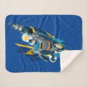 Batman Gotham Guardian Sherpa Deken (Voorkant (horizontaal))