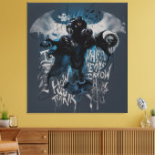 Batman Graffiti Graphic - ik weet hoe je denkt Canvas Afdruk (Insitu (Woonkamer))