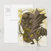 Batman  Grunge Portret Briefkaart (Voorkant / Achterkant)