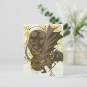 Batman  Grunge Portret Briefkaart (Staand voorkant)