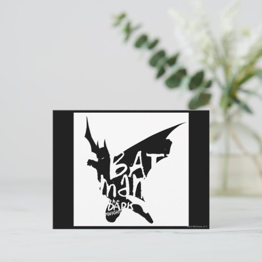 Batman Handwrite Briefkaart (Staand voorkant)