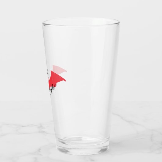 Batman Handwritten Bat Logo Glas (Links)