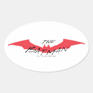 Batman Handwritten Bat Logo Ovale Sticker