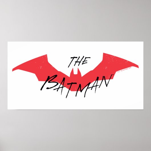 Batman Handwritten Bat Logo Poster (Voorkant)