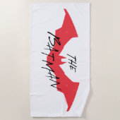 Batman Handwritten Bat Logo Strandlaken (Voorkant)