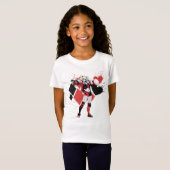 Batman | Harley Quinn Hearts & Diamonds Splatter T-shirt (Voorkant volledig)