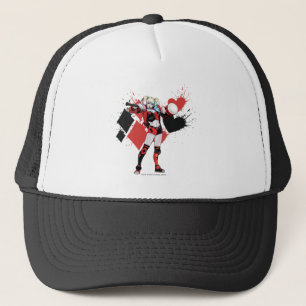 Batman   Harley Quinn Hearts & Diamonds Splatter Trucker Pet