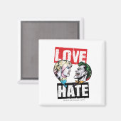 Batman | Harley Quinn & Joker Love/Hate Magneet (Voorkant / Achterkant)