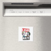 Batman | Harley Quinn & Joker Love/Hate Magneet (Insitu (Vaatwasser))