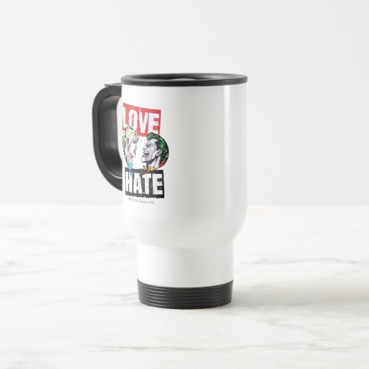 Batman | Harley Quinn & Joker Love/Hate Reisbeker (Voorkant links)