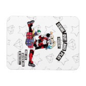 Batman | Harley Quinn "kom uit en speel Puddin" Magneet (Horizontaal)