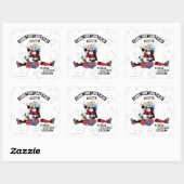 Batman | Harley Quinn "kom uit en speel Puddin" Vierkante Sticker (Vel)