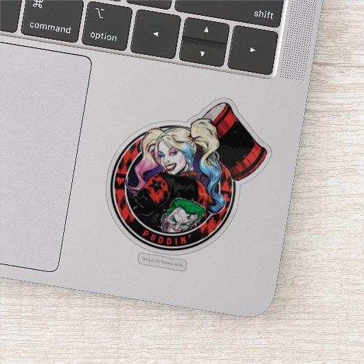 Batman | Harley Quinn Winking with Mallet Sticker (Detail)