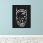Batman Head Mantra Canvas Afdruk (Insitu (Houten vloer))