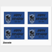 Batman Head Mantra PRETTIGE FEESTDAGEN | Rechthoekige Sticker (Vel)