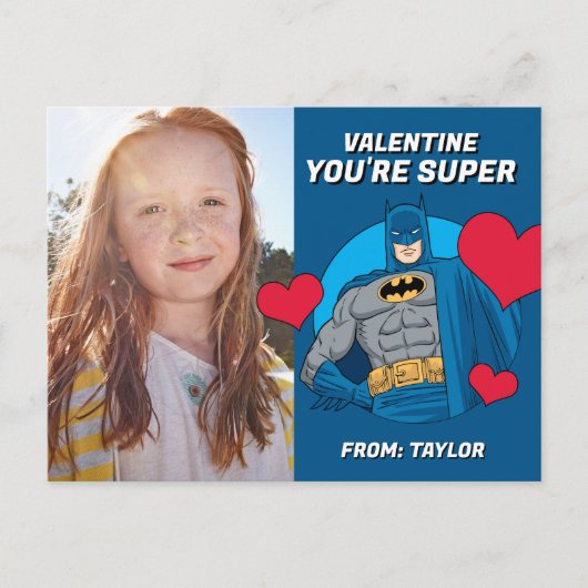 Batman Hearts | Fijne Valentijnsdag Briefkaart (Voorkant)