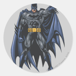 Batman houdt cape vast ronde sticker