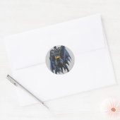 Batman houdt cape vast ronde sticker (Envelop)