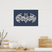 Batman Icon Doodle Art Poster (Keuken)