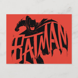 Batman Ink Brush-naam Briefkaart