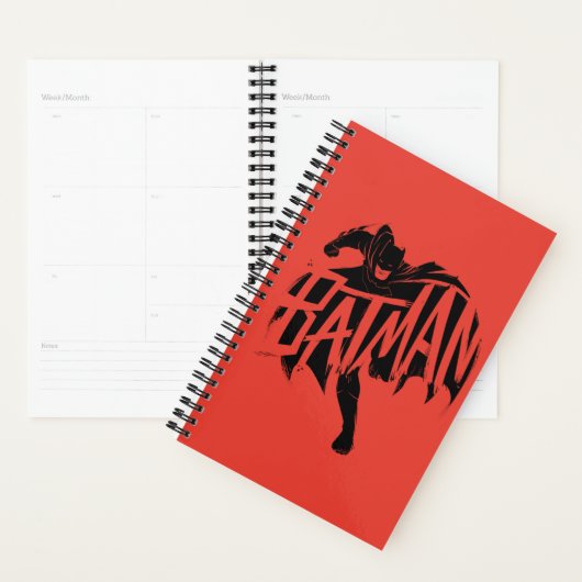 Batman Ink Brush-naam Planner (Display)