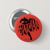 Batman Ink Brush-naam Ronde Button 5,7 Cm (Voorkant /achterkant)