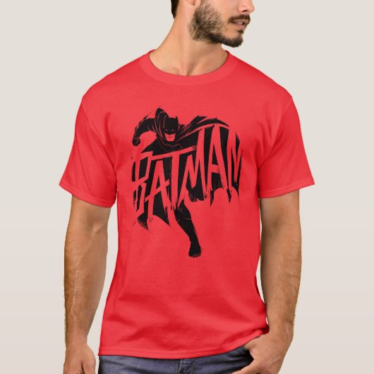 Batman Ink Brush-naam T-shirt (Voorkant)