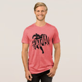 Batman Ink Brush-naam Tri-Blend Shirt (Voorkant volledig)