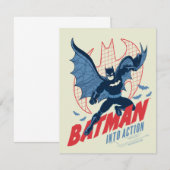 Batman Into Action Notitiekaartje (Voorkant / Achterkant)