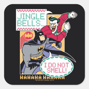 Batman   Jingle Bells, ik ruik niet. Vierkante Sticker