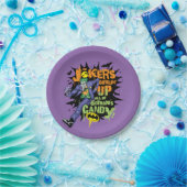 Batman | Joker's Goblin' Up All of Gotham's Snoep Papieren Bordje (Feest)