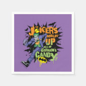 Batman | Joker's Goblin' Up All of Gotham's Snoep Servet (Voorkant)