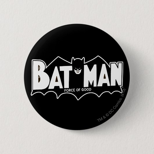Batman | Kracht van goede 60s Logo Ronde Button 5,7 Cm (Voorkant)