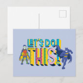 Batman | Laten we dit doen Briefkaart (Voorkant / Achterkant)