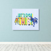 Batman | Laten we dit doen Canvas Afdruk (Insitu (Houten vloer))