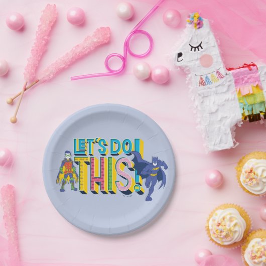 Batman | Laten we dit doen Papieren Bordje (Feest)