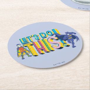 Batman Laten we dit doen Ronde Kartonnen Onderzetter