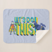 Batman | Laten we dit doen Sherpa Deken (Voorkant (horizontaal))