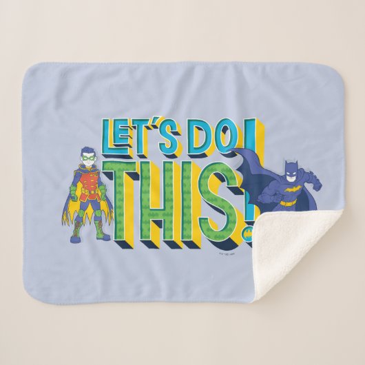 Batman | Laten we dit doen Sherpa Deken (Voorkant (horizontaal))