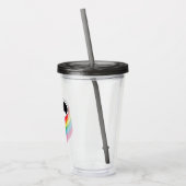 Batman Layered Rainbow Logo Acryl Drinkbeker (Links)