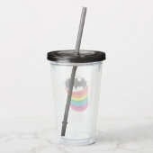 Batman Layered Rainbow Logo Acryl Drinkbeker (Achterkant)