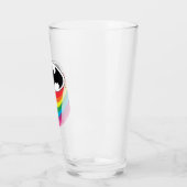 Batman Layered Rainbow Logo Glas (Links)