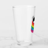 Batman Layered Rainbow Logo Glas (Rechts)