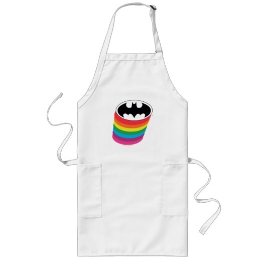 Batman Layered Rainbow Logo Lang Schort (Voorkant)