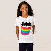 Batman Layered Rainbow Logo T-shirt (Voorkant volledig)